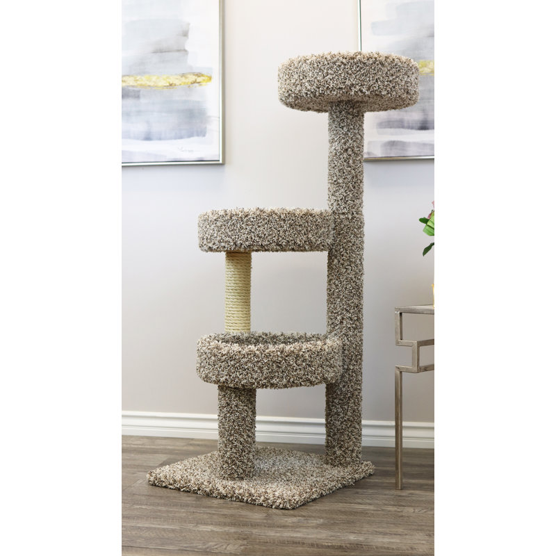 New Cat Condos 50 Carpeted Cat Tree Reviews Wayfair Canada